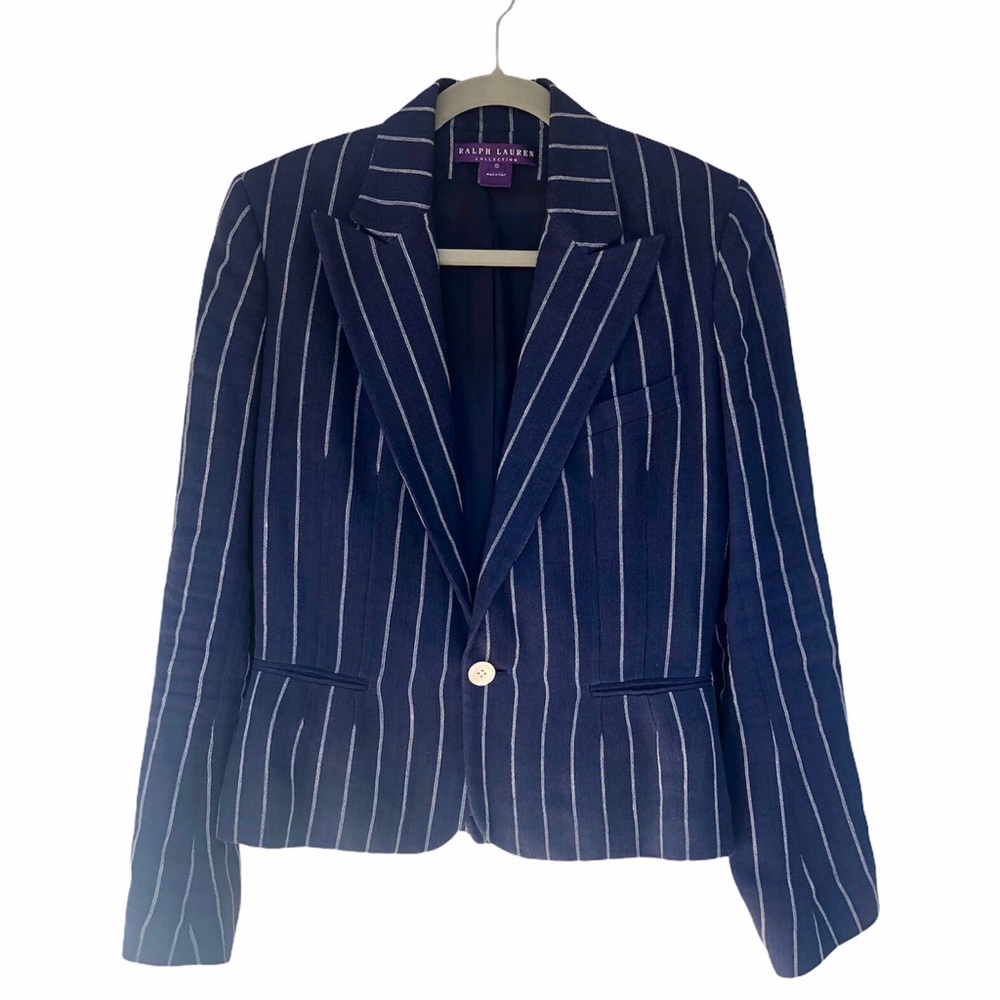 Ralph Lauren Collection Pinstriped Blazer